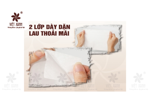 Đặc điểm giấy lau tay Việt Xanh
