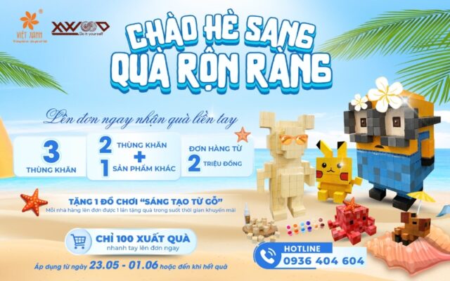 VIỆT XANH X XWOOD chào hè sôi động – Mua khăn nhận quà độc nhất mùa hè