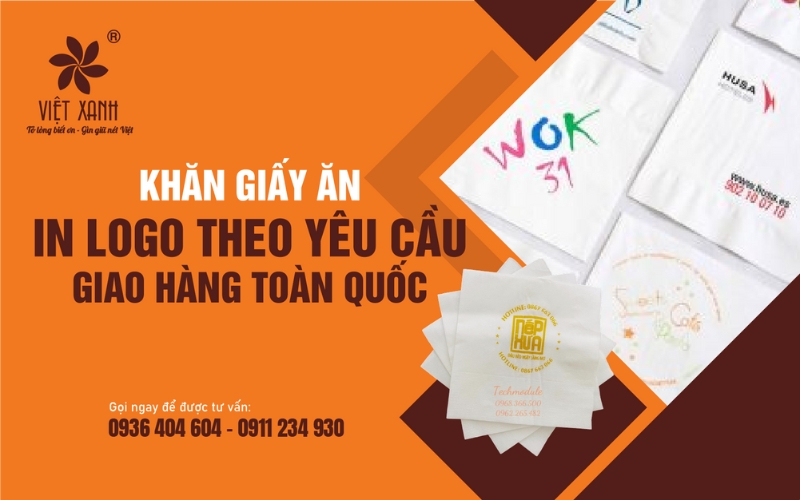 giấy ăn in logo