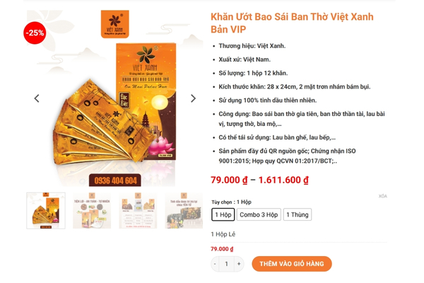 bước 1 thanh toán