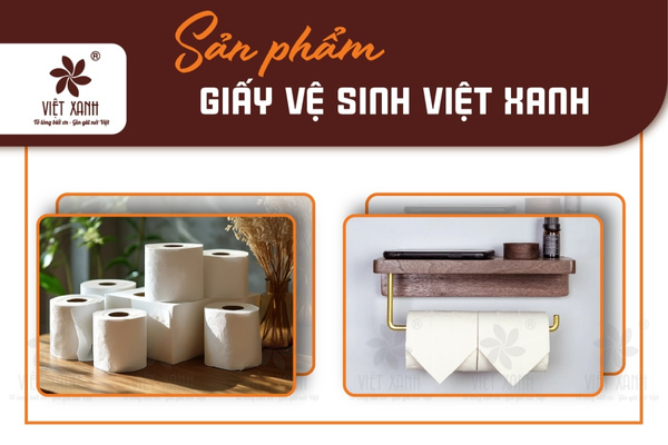 Sản phẩm giấy vệ sinh của Việt Xanh