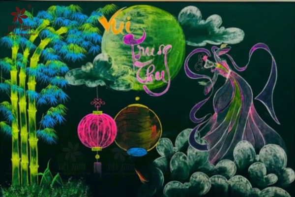 Trang trí không gian bảng và tường lớp học