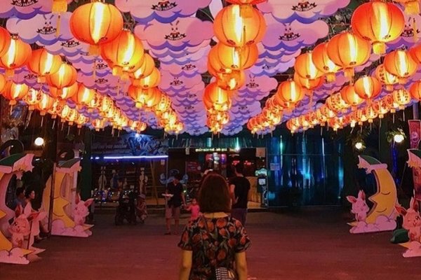 Trang trí không gian chung mang đậm sắc màu Trung Thu