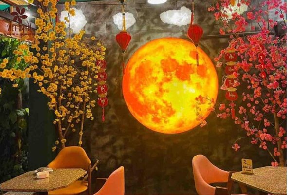 Thiết kế không gian ấn tượng trong và ngoài nhà hàng