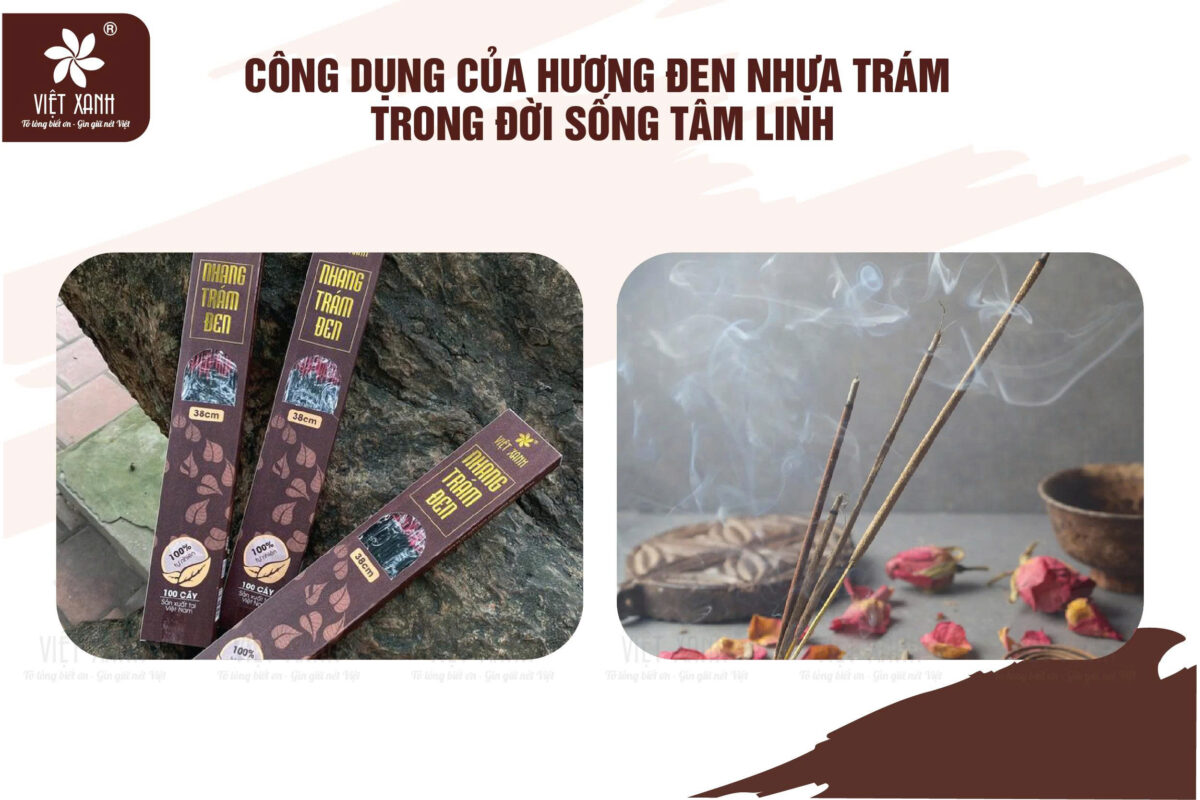 Công dụng của hương đen nhựa trám trong đời sống tâm linh