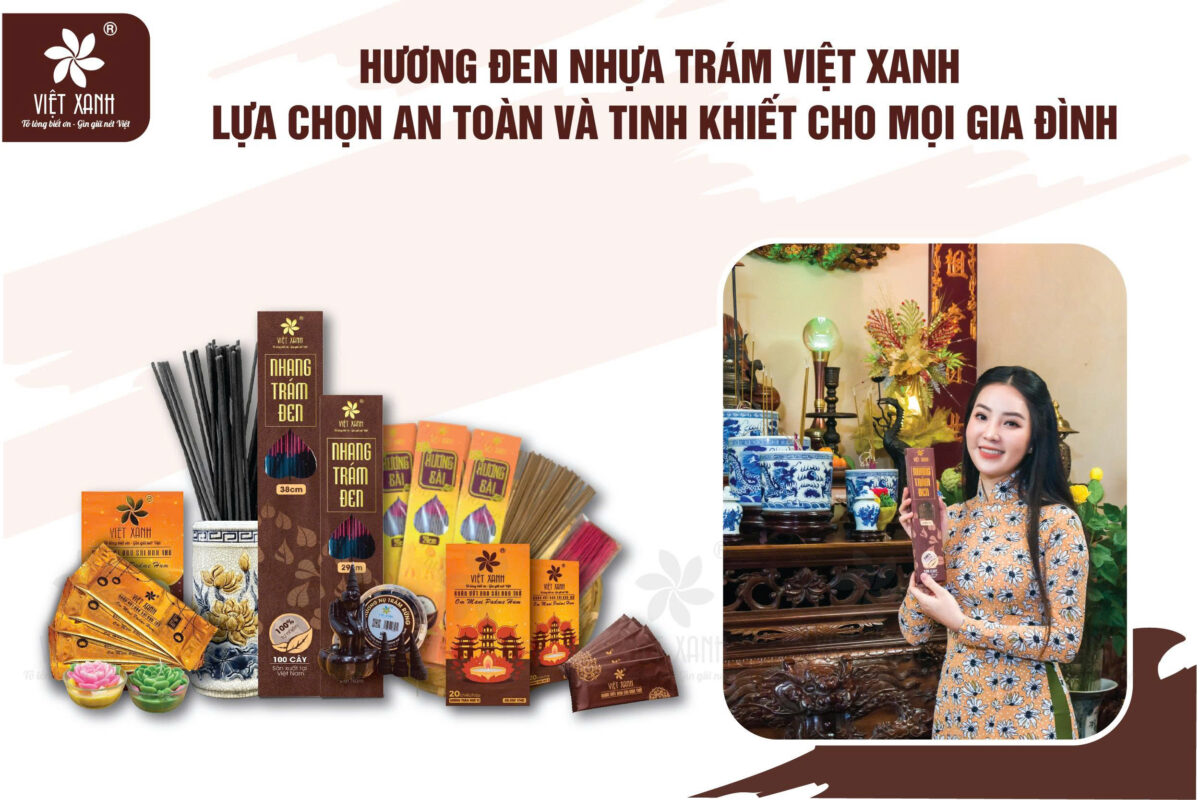 Hương đen nhựa trám Việt Xanh - Lựa chọn an toàn và tinh khiết cho mọi gia đình