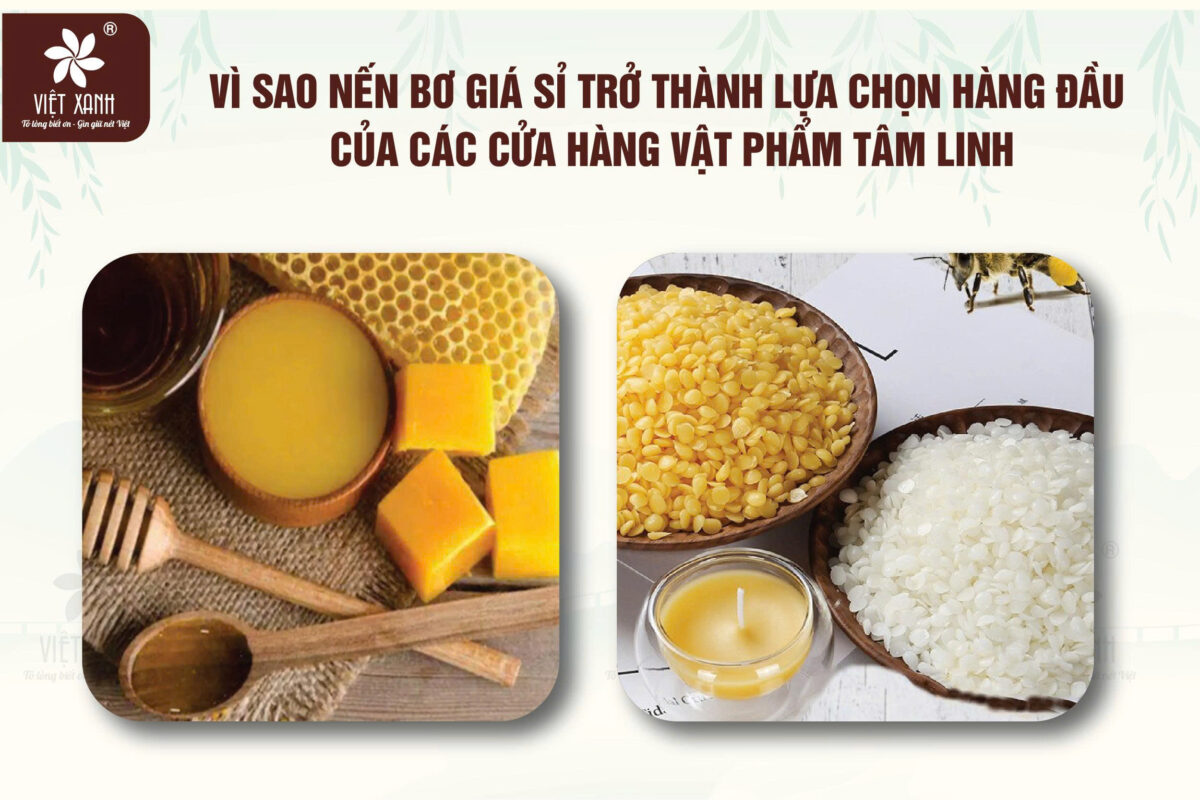 Vì sao nến bơ giá sỉ trở thành lựa chọn hàng đầu của các cửa hàng vật phẩm tâm linh