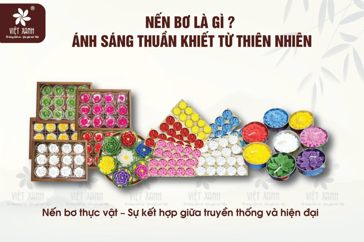Nến bơ là gì - Ánh sáng thuần khiết từ thiên nhiên