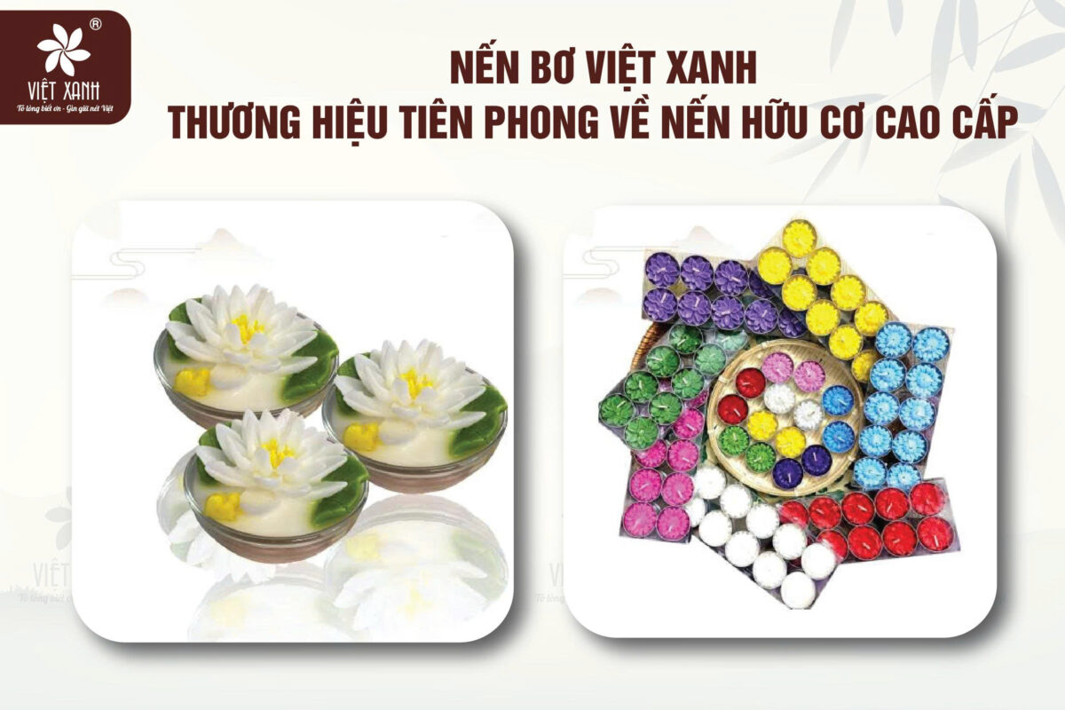 Nến bơ Việt Xanh - Thương hiệu tiên phong về nến hữu cơ cao cấp