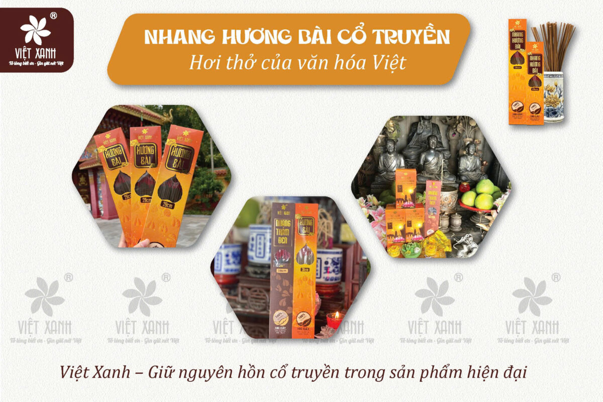 Nhang hương bài cổ truyền - Hơi thở của văn hóa Việt