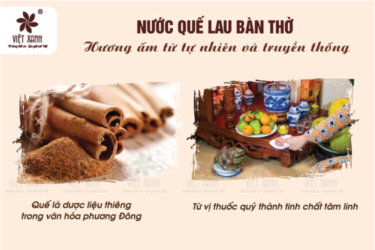 Nước quế lau bàn thờ - Hương ấm từ tự nhiên và truyền thống