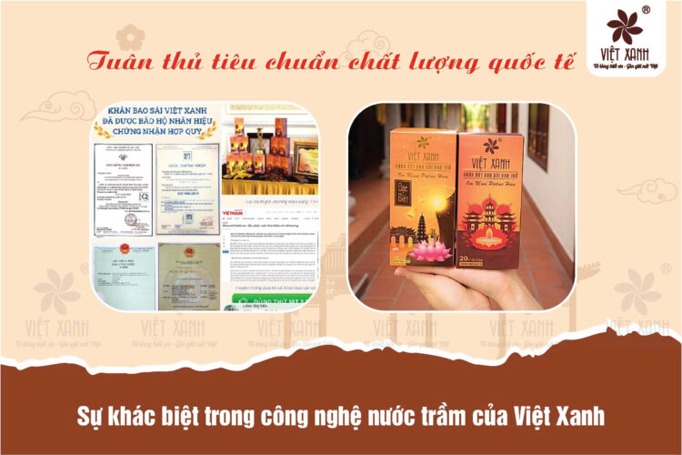 Sự khác biệt trong công nghệ nước trầm của Việt Xanh