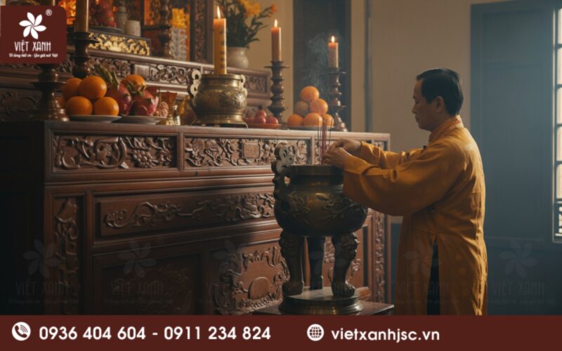 cách bao sái ban thờ cuối năm