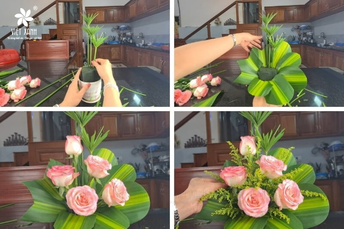 Cách cắm hoa hồng bàn thờ giúp mang lại vận khí