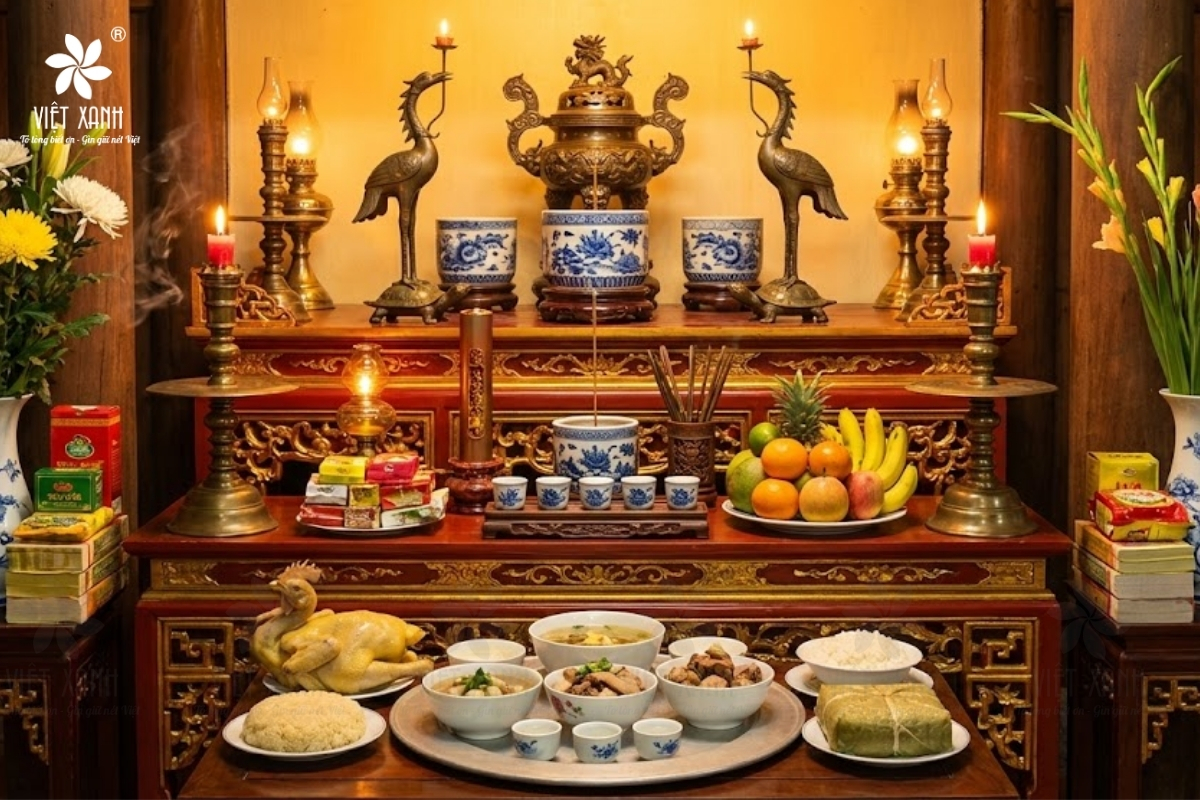 Cách sắm lễ, mâm cúng bao sái bát hương