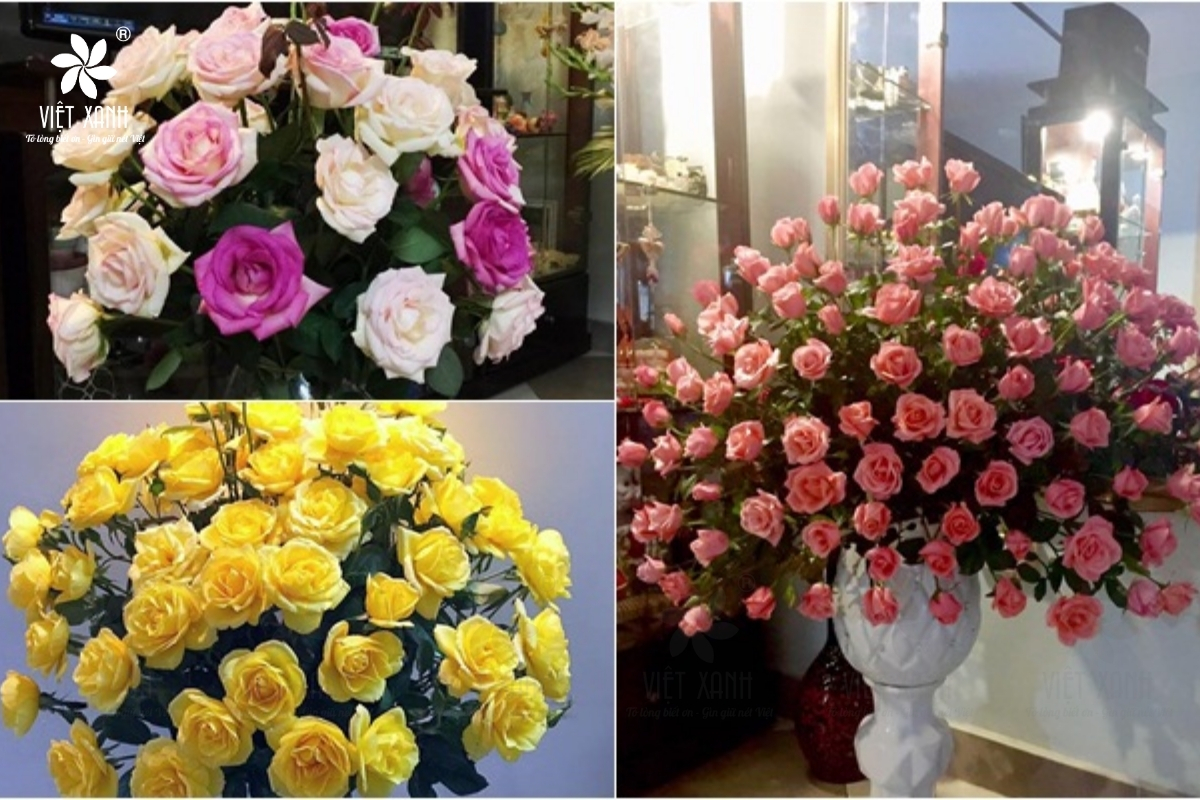 Chuẩn bị trước khi cắm hoa lên ban thờ