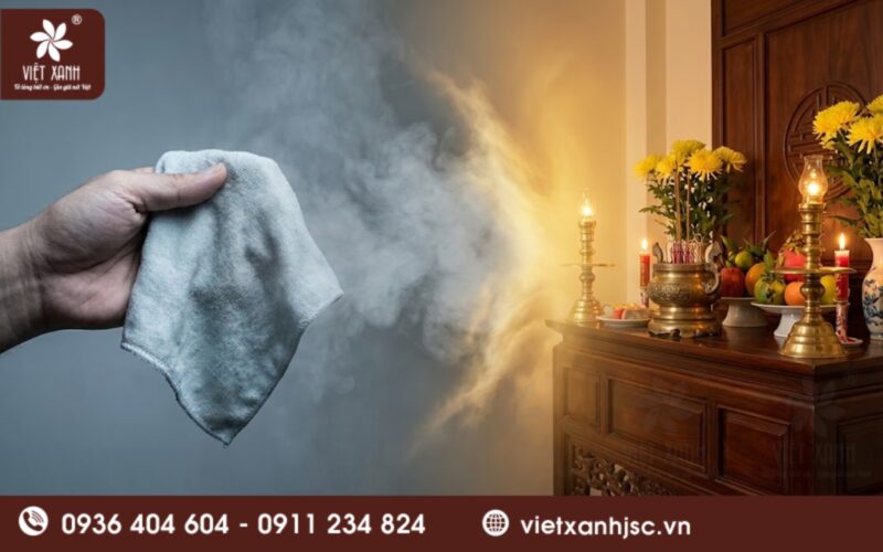 hóa chất đe dọa linh khí ban thờ