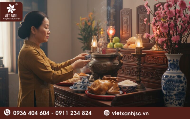 dọn ban thờ ngày ông công ông táo