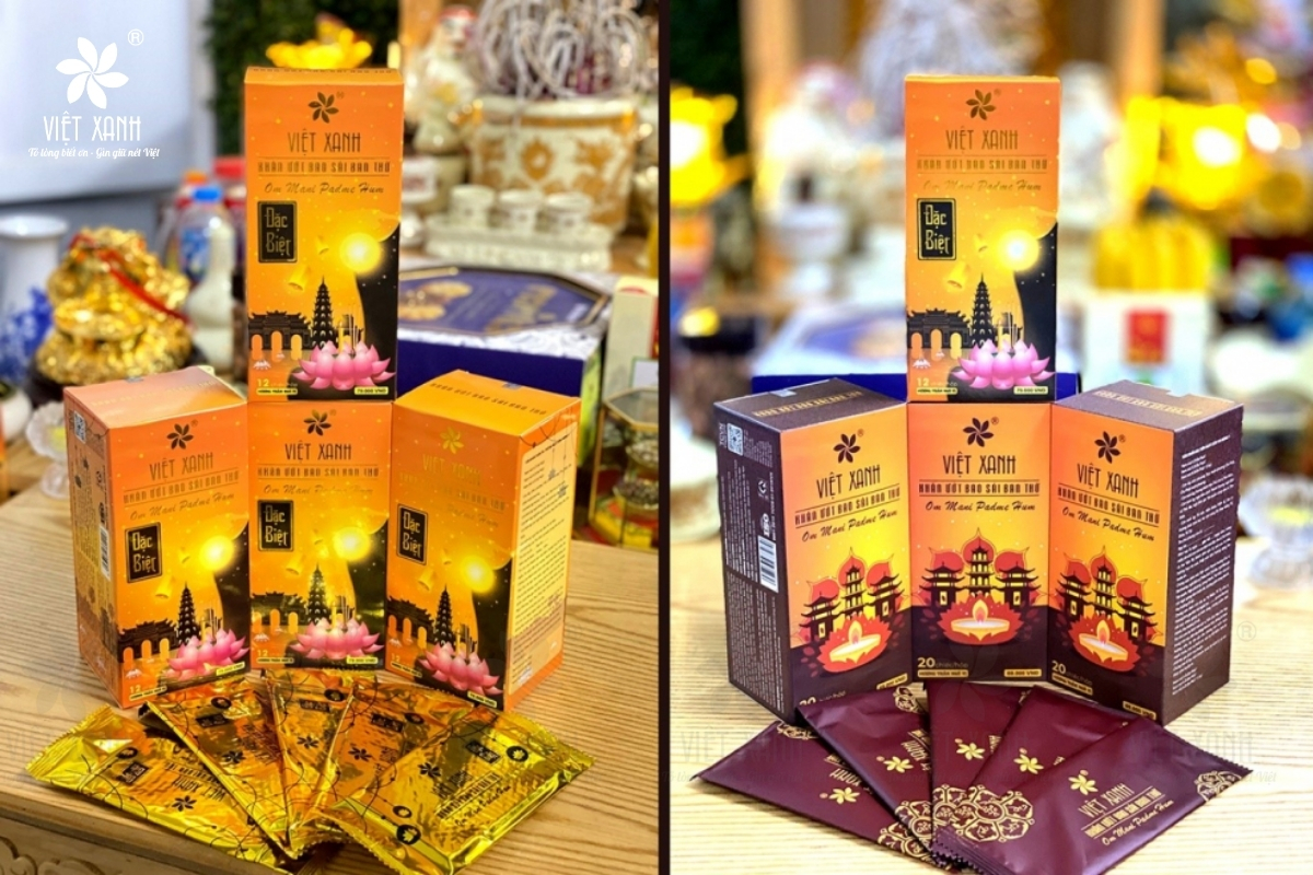 khăn lau ban thờ việt xanh