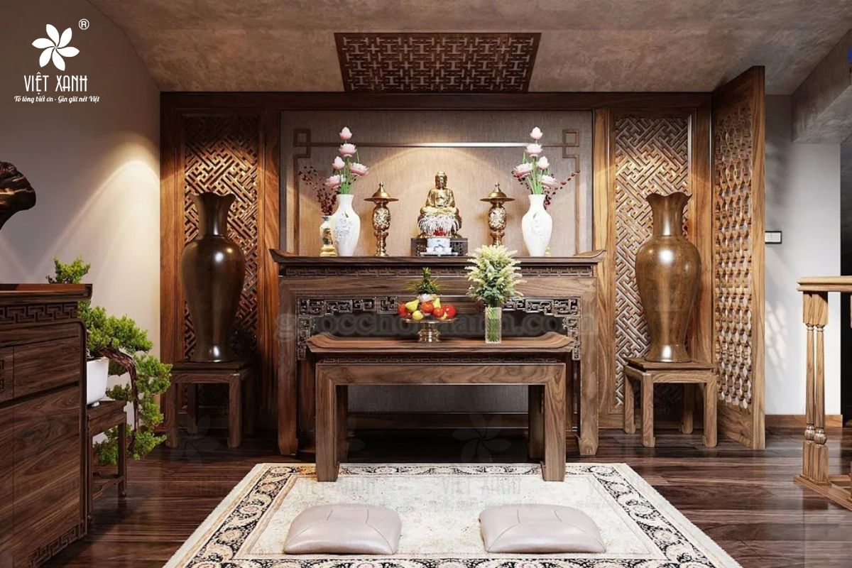 Hướng dẫn cách bố trí ban thờ chuẩn phong thủy xưa