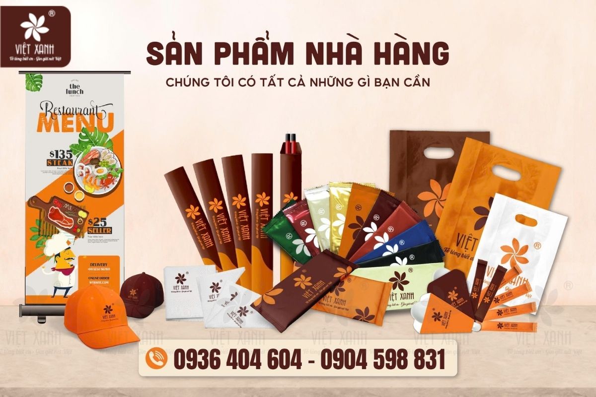 khăn ướt nhà hàng theo yêu cầu từ Việt Xanh