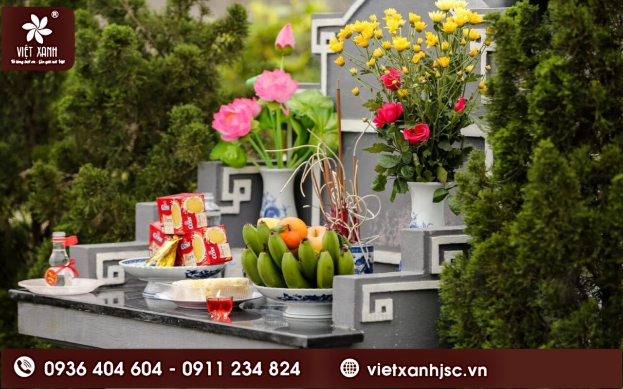 lễ cúng thanh minh ngoài mộ