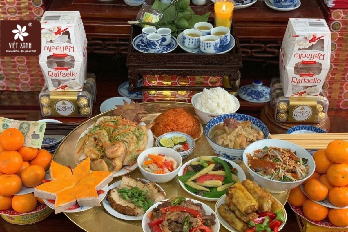 mâm cúng thanh minh tại nhà