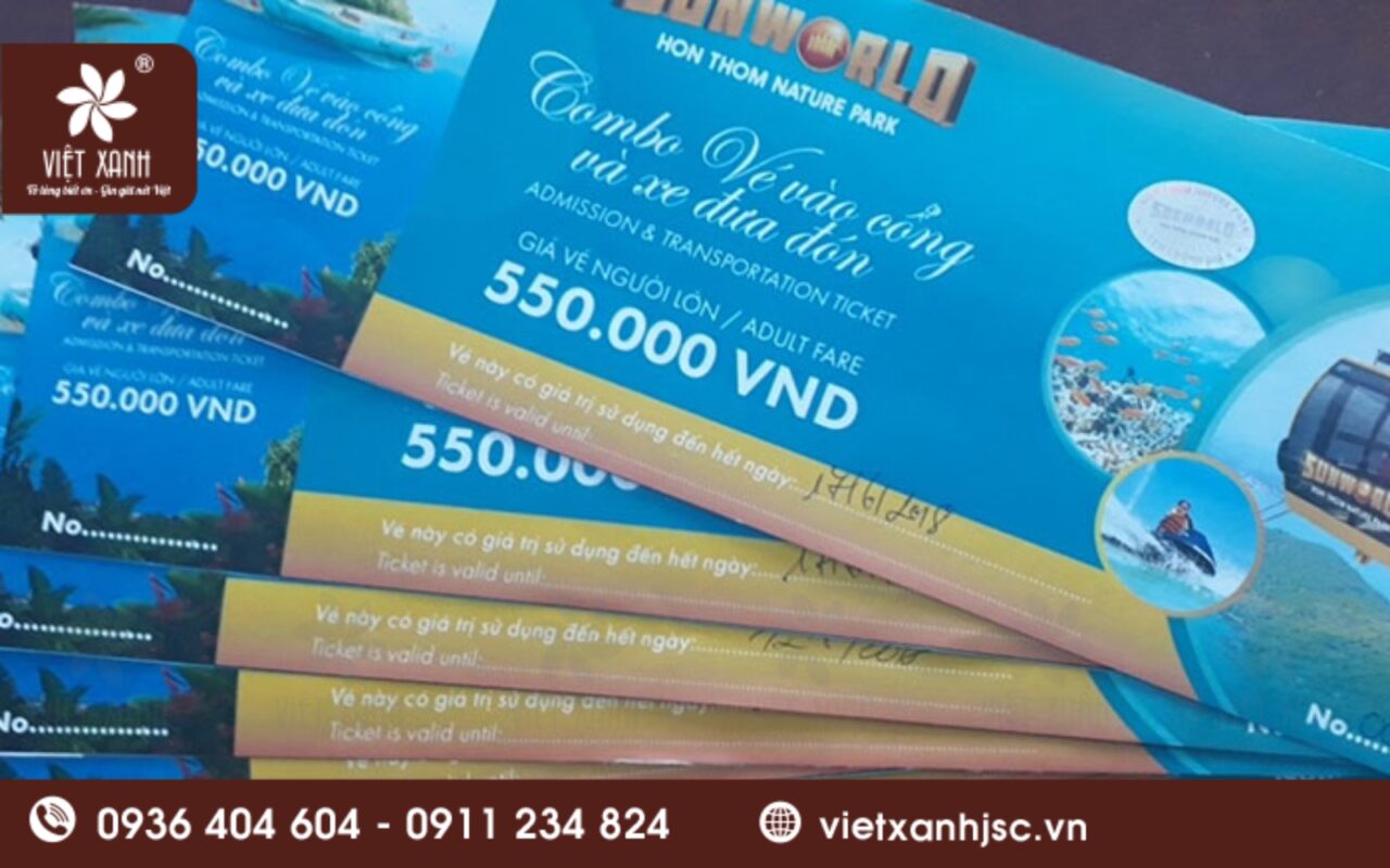 mẫu vé khu vui chơi