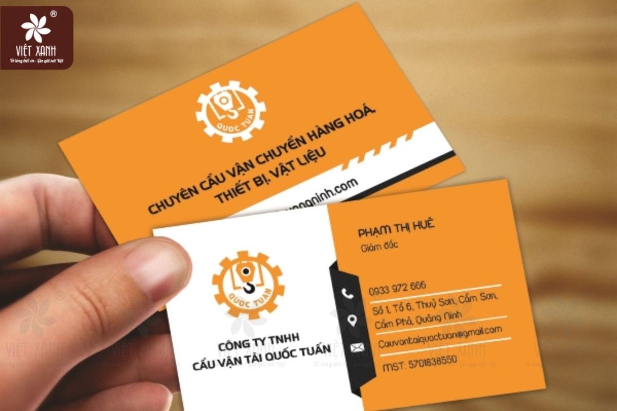 Các tiêu chí thiết kế và in ấn card visit khách sạn