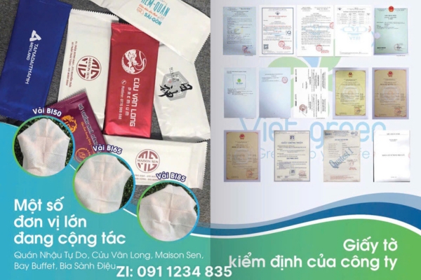 khăn ướt nhà hàng