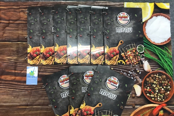 menu nhựa