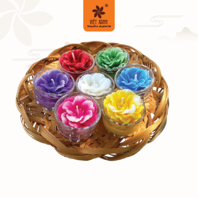 nến cốc hoa thái