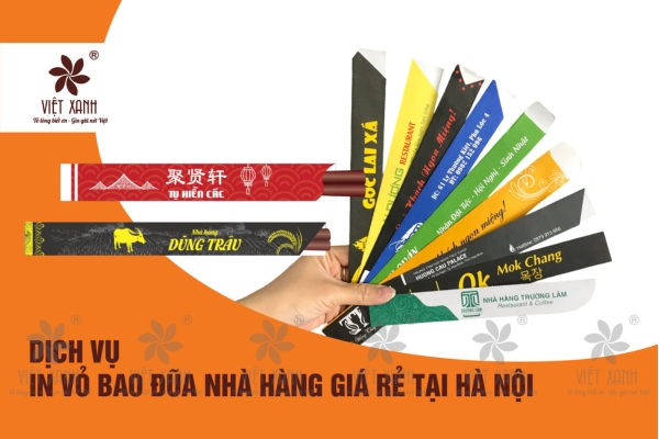 Dịch vụ in vỏ bao đũa nhà hàng giá rẻ tại Hà Nội