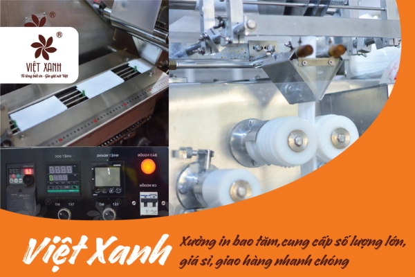 Việt Xanh - Xưởng in bao tăm, cung cấp số lượng lớn, giá sỉ, giao hàng nhanh chóng