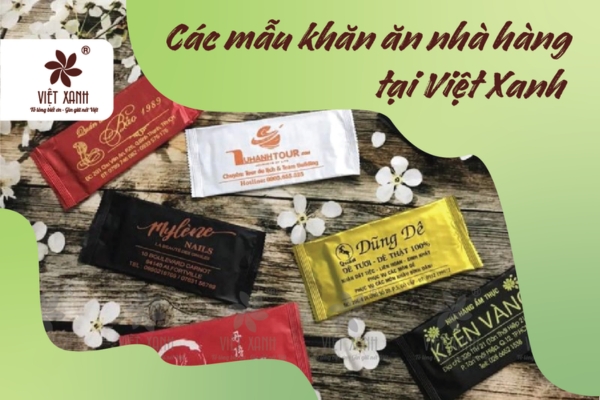 Các mẫu khăn ăn nhà hàng tại Việt Xanh