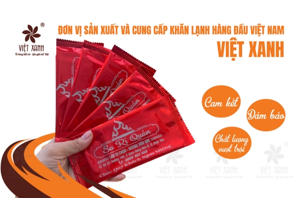 Cam kết từ Xưởng sản xuất khăn lạnh Việt Xanh - đơn vị sản xuất và cung cấp khăn lạnh hàng đầu Việt Nam