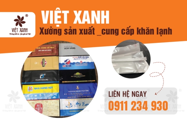 Việt Xanh - Xưởng sản xuất khăn lạnh cung cấp cho nhà hàng, khách sạn trên toàn quốc