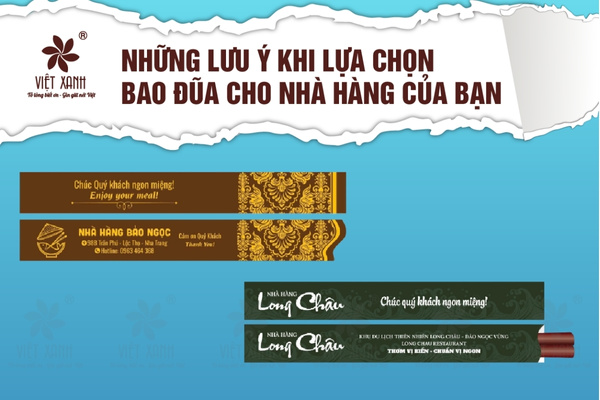 Những lưu ý khi lựa chọn bao đũa cho nhà hàng của bạn