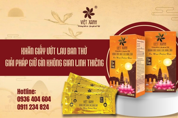 1. Khăn Giấy Ướt Lau Ban Thờ – Giải Pháp Giữ Gìn Không Gian Linh Thiêng