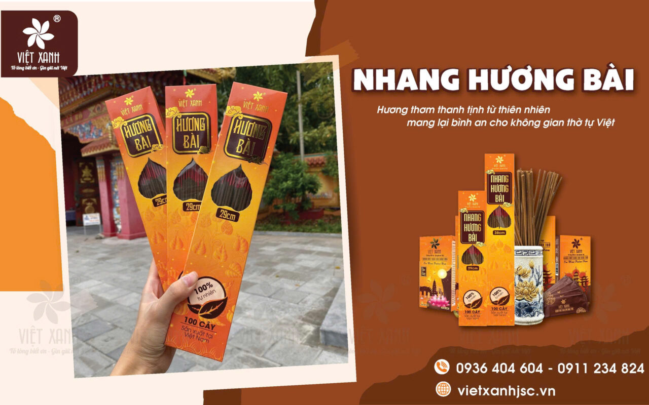 nhang hương bài việt xanh