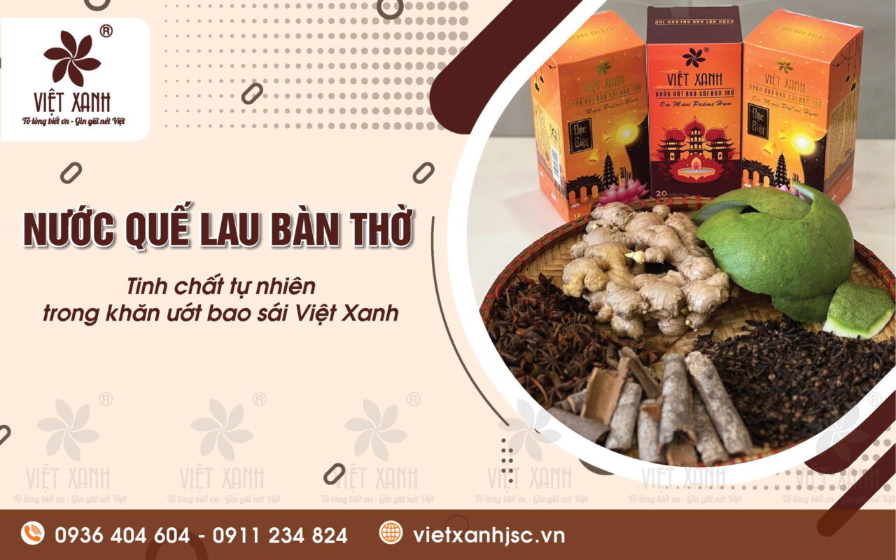 nước quế lau ban thờ