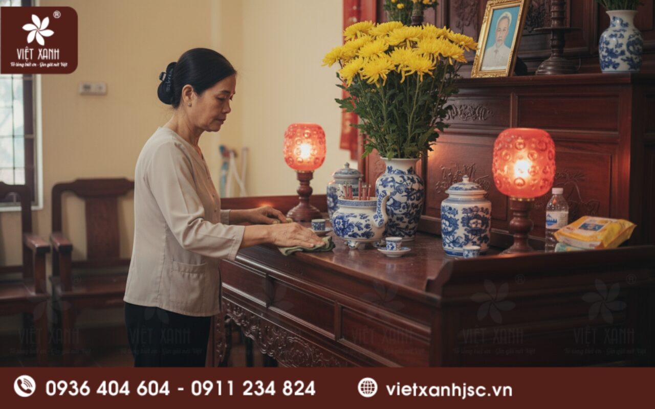 bao sái ban thờ ngày 23 tháng chạp