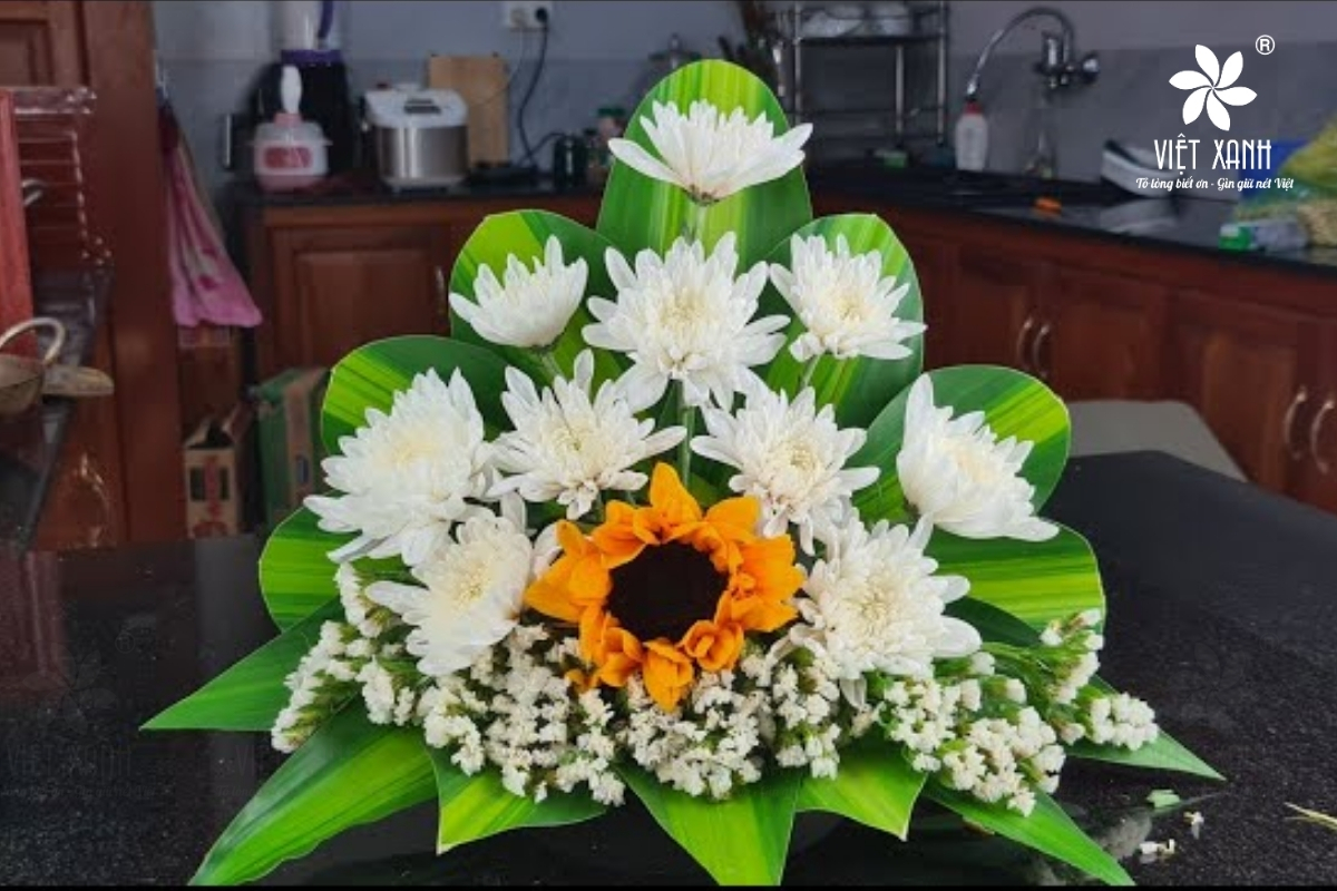 Mẫu cắm hoa cúc