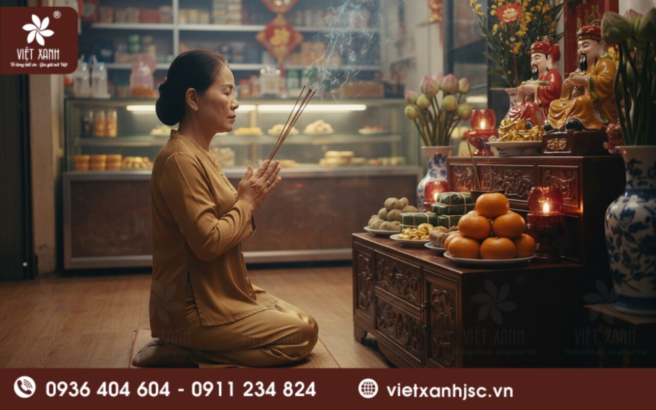 văn khấn bao sái ban thờ thần tài