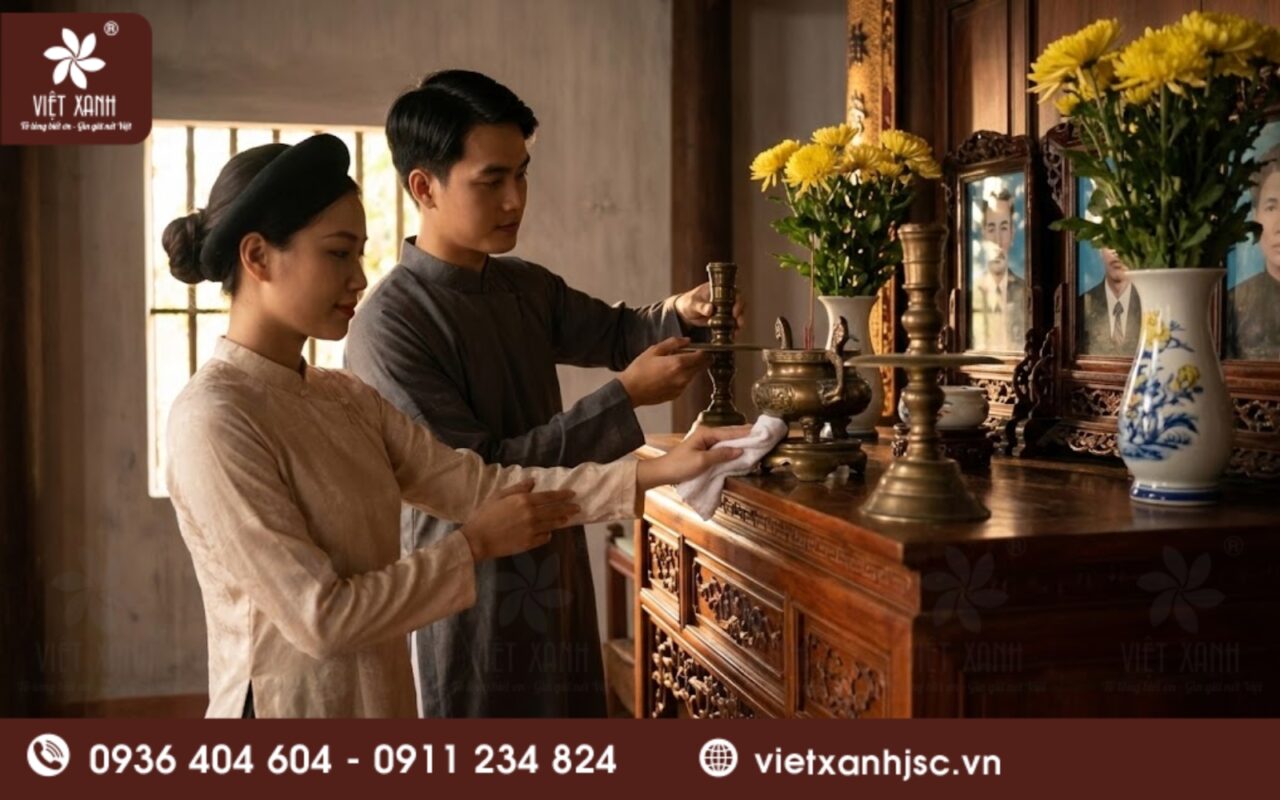 dọn dẹp ban thờ đúng cách