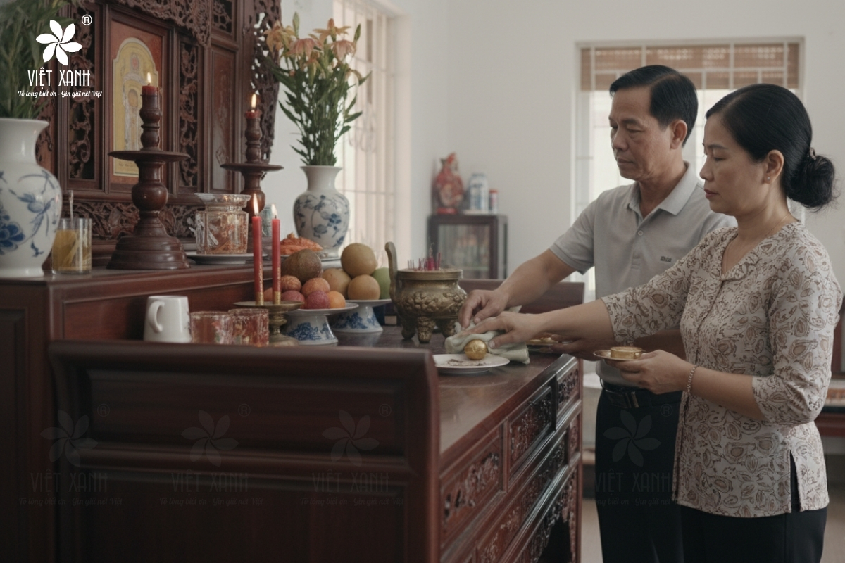 Nên lau dọn ban thờ trước hay sau khi cúng ông táo?