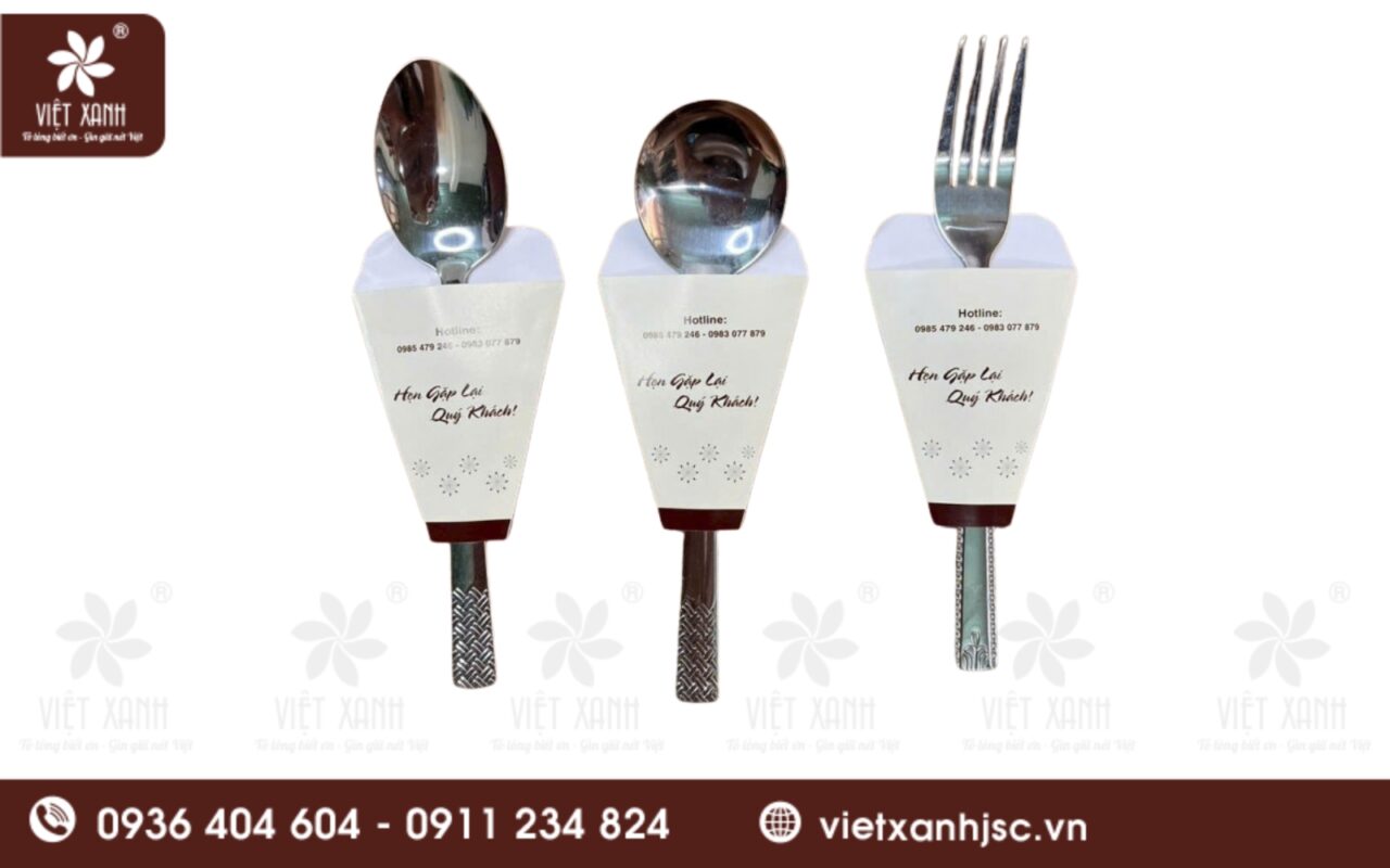 in bao giấy để muỗng đũa