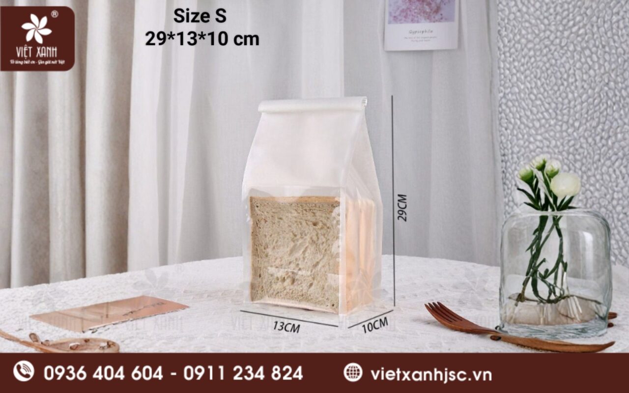 kích thước túi giấy đựng bánh mì