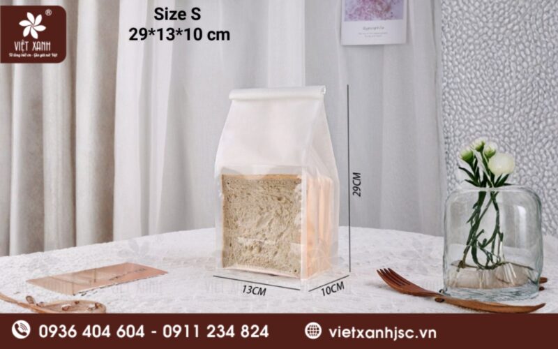 kích thước túi giấy đựng bánh mì