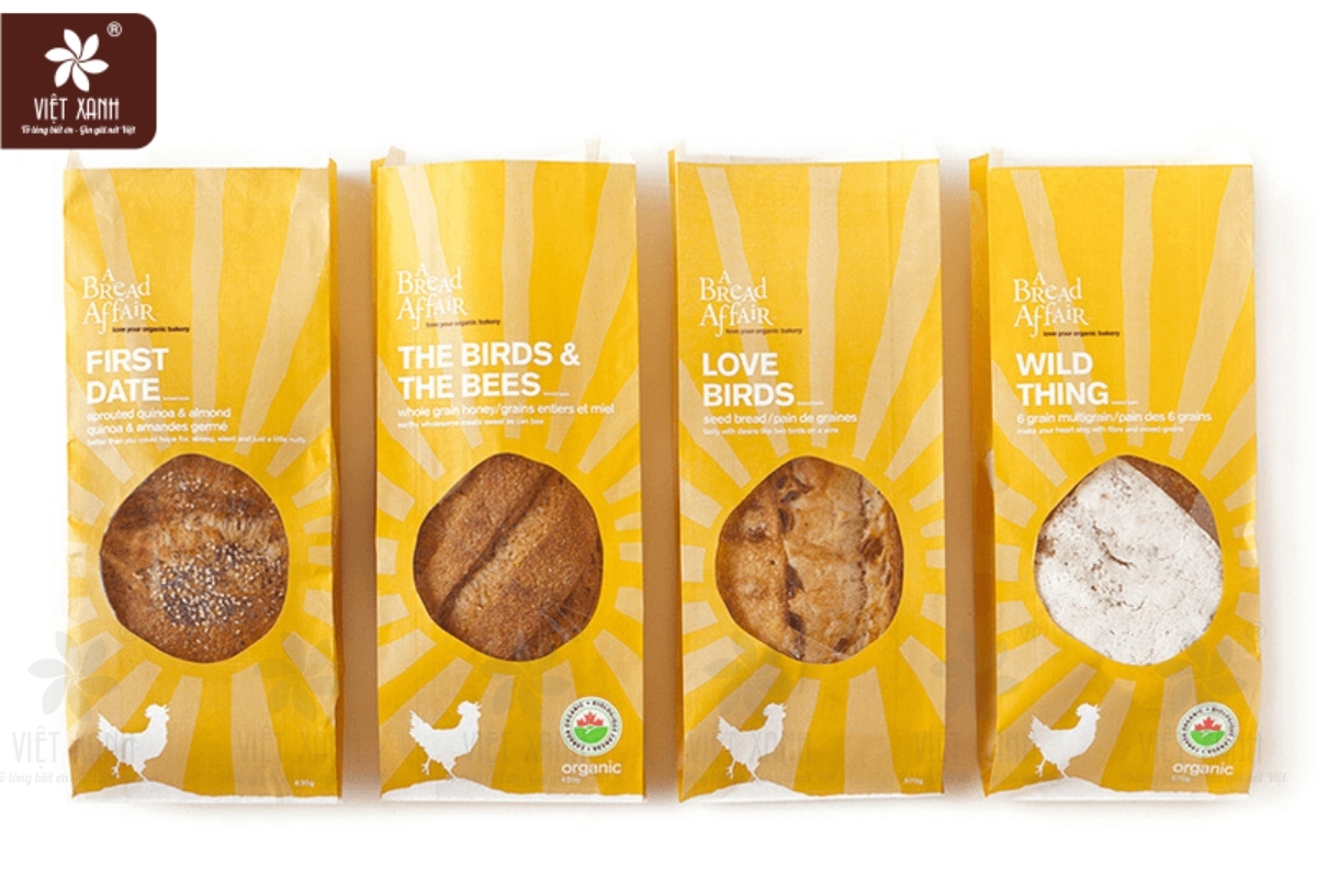 Mẫu bao bì bánh mì đẹp có tại Việt Xanh 1